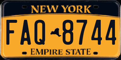 NY license plate FAQ8744
