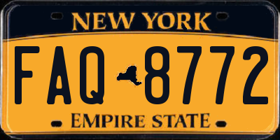 NY license plate FAQ8772