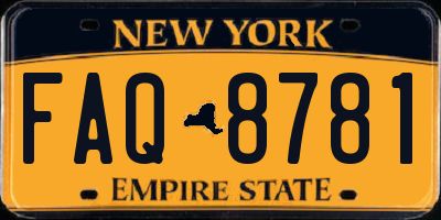 NY license plate FAQ8781