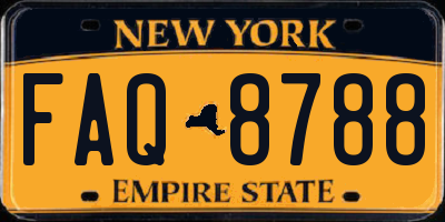 NY license plate FAQ8788
