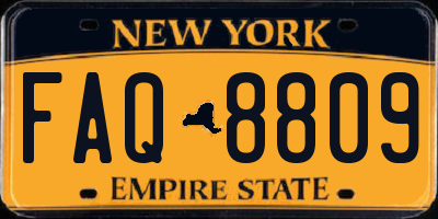 NY license plate FAQ8809