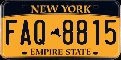 NY license plate FAQ8815