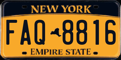 NY license plate FAQ8816