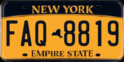 NY license plate FAQ8819