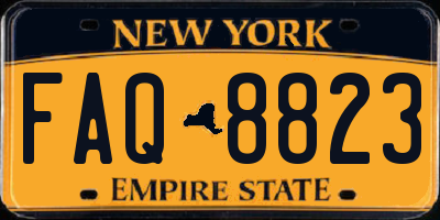 NY license plate FAQ8823