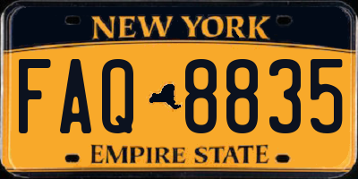 NY license plate FAQ8835