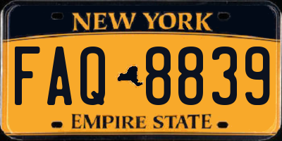 NY license plate FAQ8839