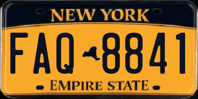 NY license plate FAQ8841