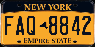 NY license plate FAQ8842