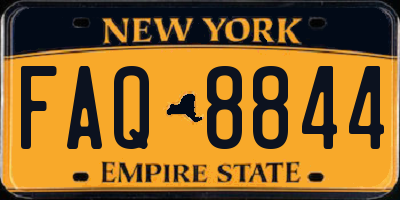 NY license plate FAQ8844
