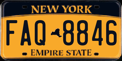 NY license plate FAQ8846
