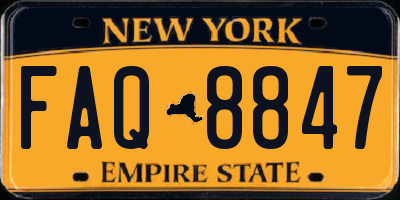 NY license plate FAQ8847