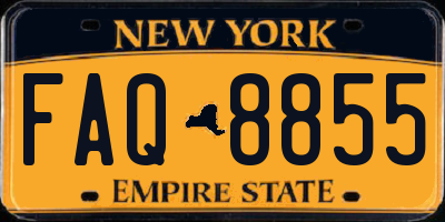 NY license plate FAQ8855