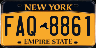 NY license plate FAQ8861