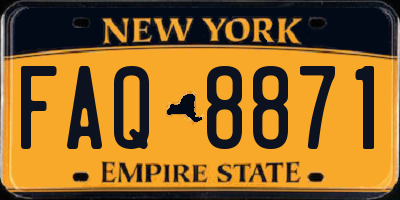 NY license plate FAQ8871