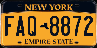 NY license plate FAQ8872