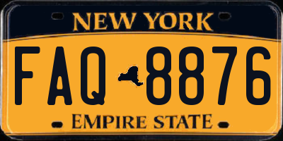 NY license plate FAQ8876