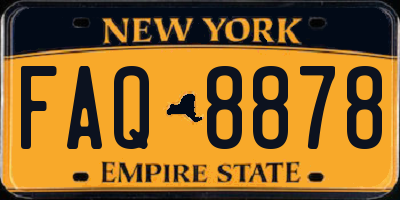 NY license plate FAQ8878