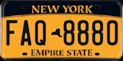 NY license plate FAQ8880