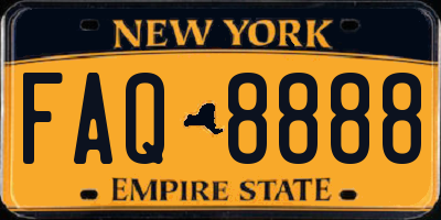 NY license plate FAQ8888