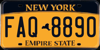 NY license plate FAQ8890