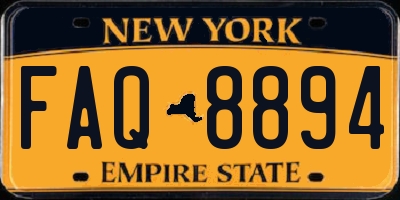 NY license plate FAQ8894