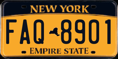NY license plate FAQ8901