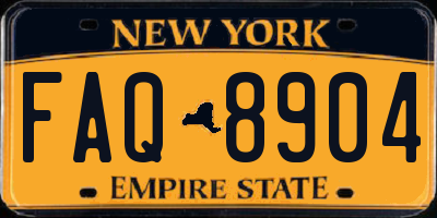 NY license plate FAQ8904