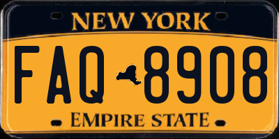 NY license plate FAQ8908