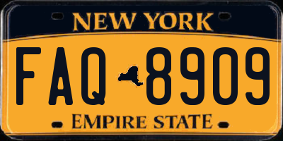 NY license plate FAQ8909