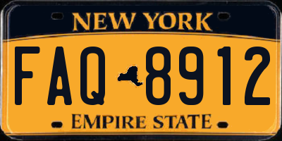 NY license plate FAQ8912