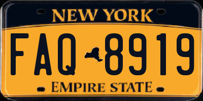 NY license plate FAQ8919