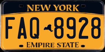 NY license plate FAQ8928
