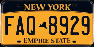 NY license plate FAQ8929