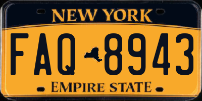 NY license plate FAQ8943