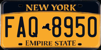 NY license plate FAQ8950