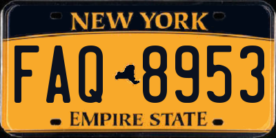 NY license plate FAQ8953