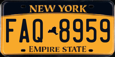NY license plate FAQ8959