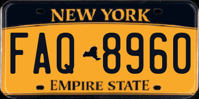 NY license plate FAQ8960