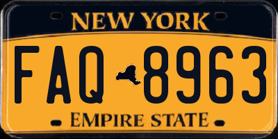 NY license plate FAQ8963