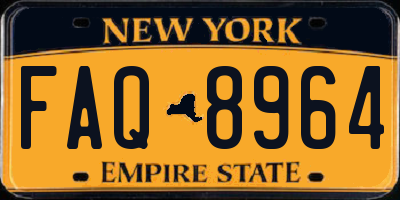 NY license plate FAQ8964