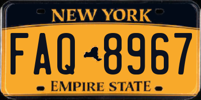 NY license plate FAQ8967
