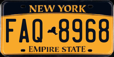 NY license plate FAQ8968