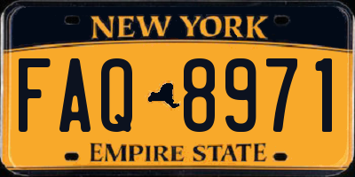 NY license plate FAQ8971