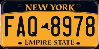 NY license plate FAQ8978