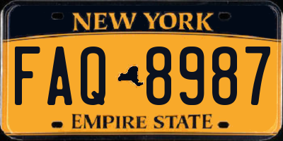 NY license plate FAQ8987