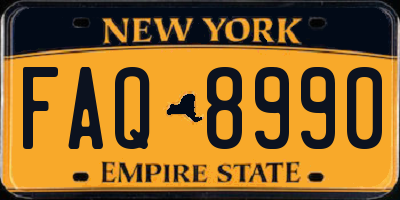 NY license plate FAQ8990