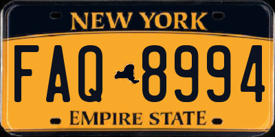 NY license plate FAQ8994