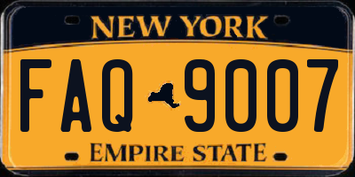 NY license plate FAQ9007
