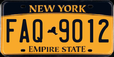 NY license plate FAQ9012